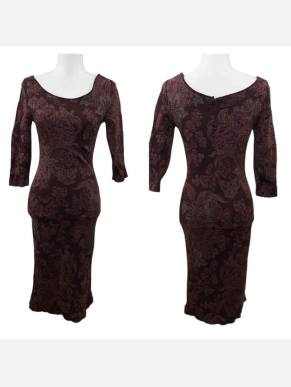 Peruvian Connection floral sweater dress S
